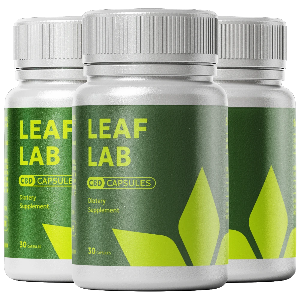Una confezione di integratori Leaf Lab, simboleggiante il supporto per il benessere e la vitalità corporea.