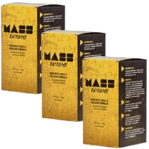 Mass Extreme pacchetto 3 mesi: fornitura standard per crescita muscolare.