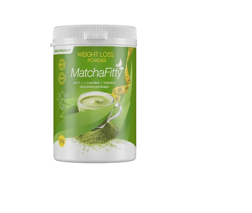 Confezione di Matcha Fitty: l'integratore per una perdita di peso efficace e naturale.