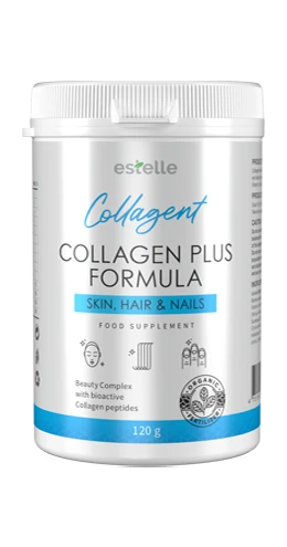 Flacone di Collagent Premium con accessori per la cura della pelle: ringiovanimento cutaneo