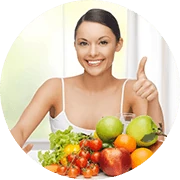 Icona indicante la possibilità di seguire una dieta chetogenica sana senza grandi sacrifici.